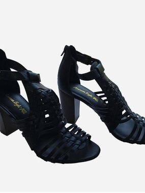 American Eagle Outfitters Black Strappy Flat Sandals
